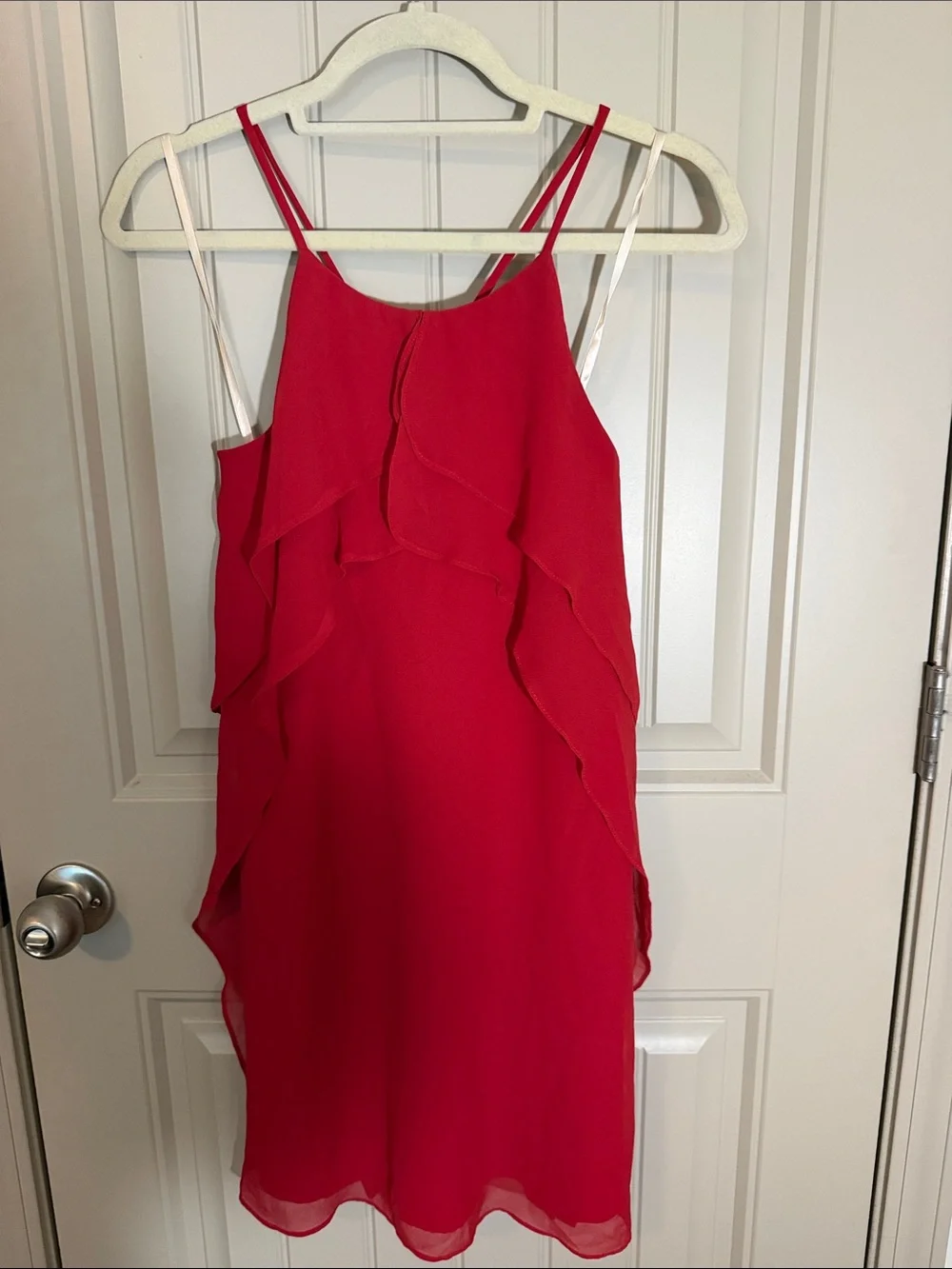 Red Ruffle Dress - Picture 3 of 3